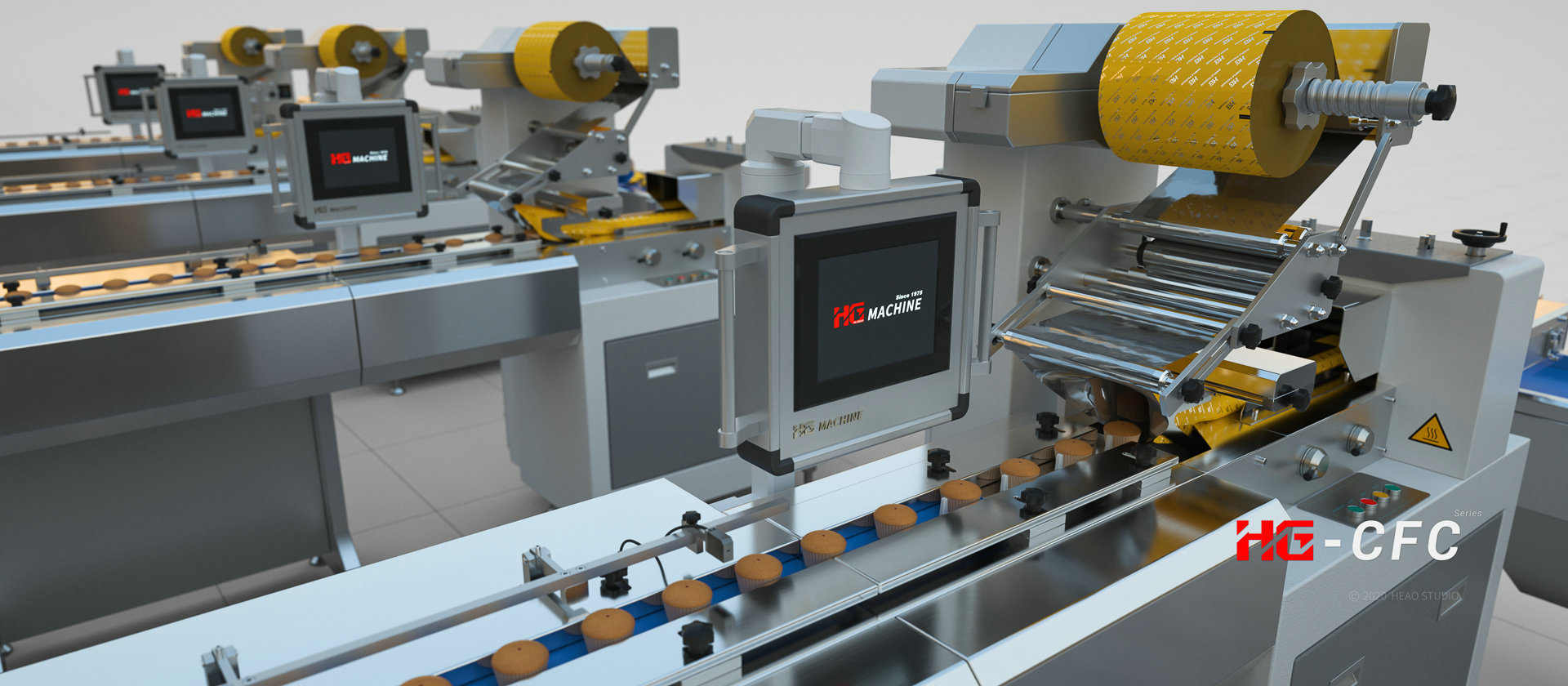 Full-automatic Center Filled/Cup Cake Production Line
