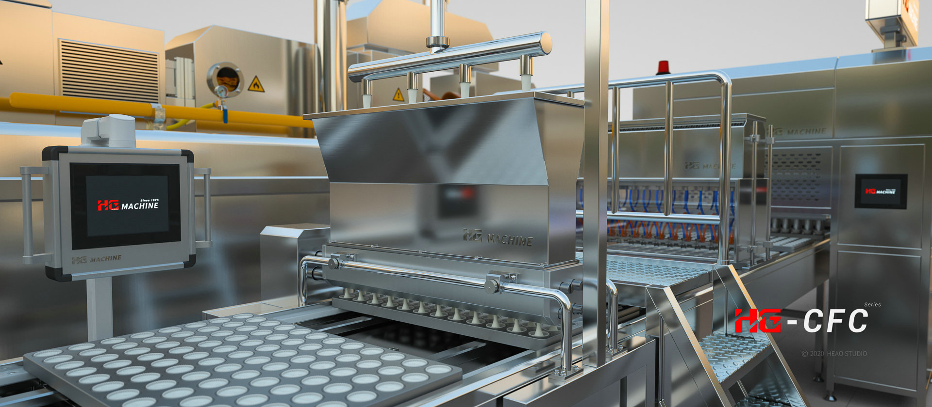 Full-automatic Center Filled/Cup Cake Production Line