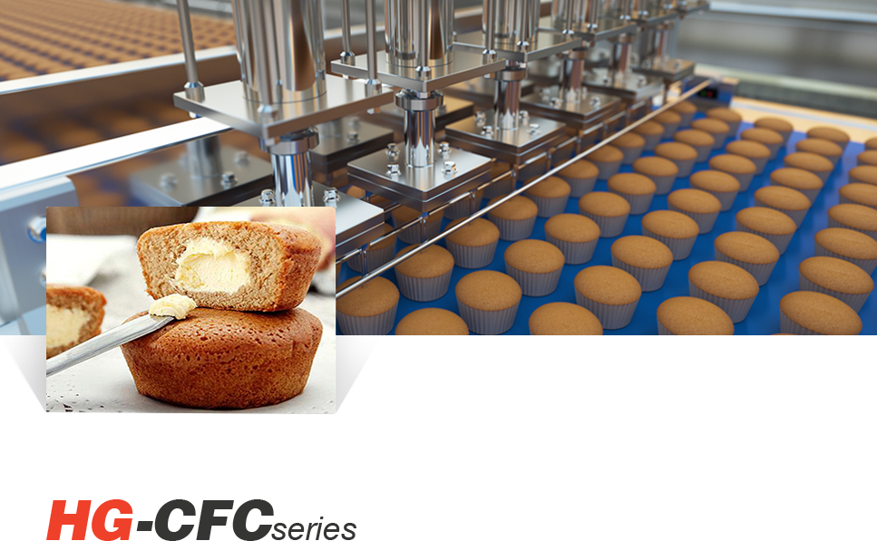 Full-automatic Center Filled/Cup Cake Production Line