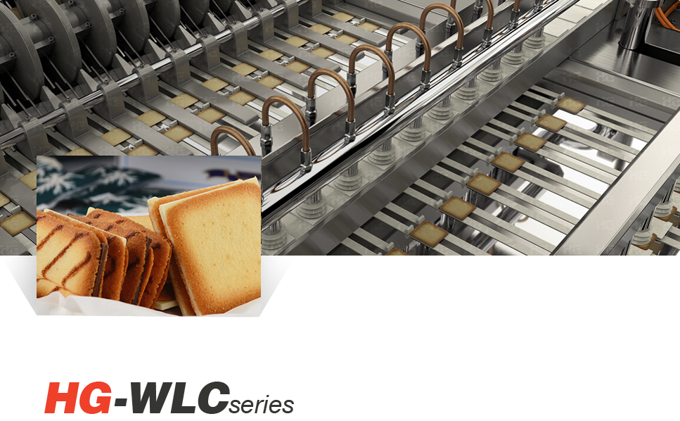 Full automatic white lover cookies production line